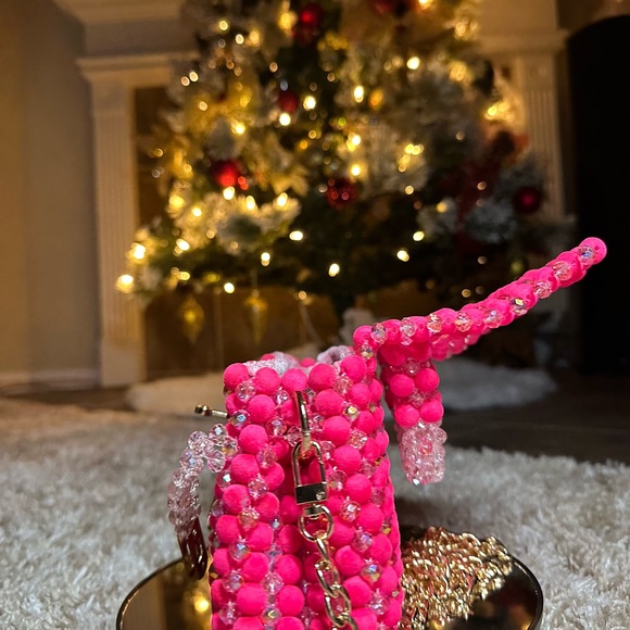 Pink Beaded Handbag - Picture 6 of 7